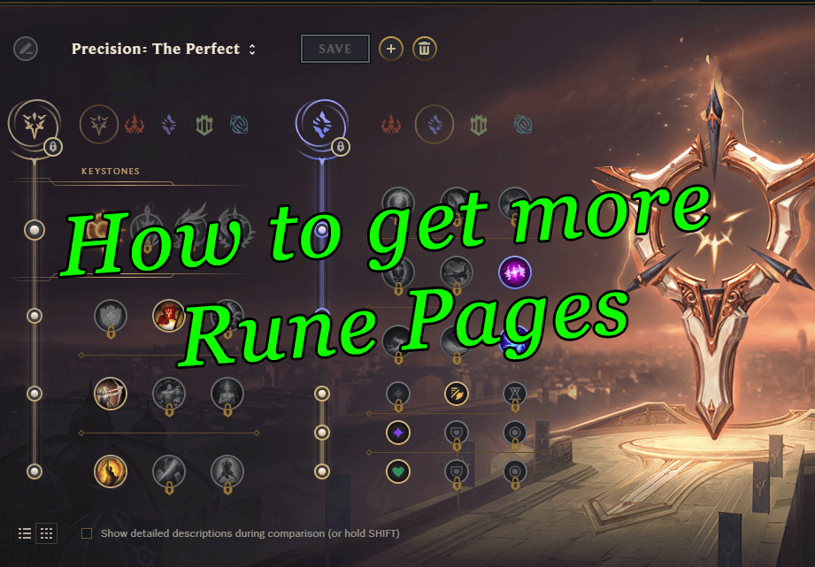 Obtain more Rune Pages